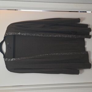 Eileen Fisher Olive Knitwear Cardigan XL With Sparkle